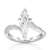Thumbnail Image 1 of J'Lure Kite Step-Cut Lab-Grown Diamond Bypass Engagement Ring 2-1/6 ct tw 18K White Gold