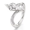 Thumbnail Image 4 of J'Lure Kite Step-Cut Lab-Grown Diamond Bypass Engagement Ring 2-1/6 ct tw 18K White Gold
