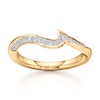 Thumbnail Image 1 of J'Lure Lab-Created Diamond Contour Wedding Band 1/6 ct tw 18K Yellow Gold