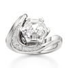 Thumbnail Image 1 of J'Lure Hexagon Step-Cut Lab-Grown Diamond Engagement Ring 3 ct tw 18K White Gold
