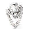 Thumbnail Image 4 of J'Lure Hexagon Step-Cut Lab-Grown Diamond Engagement Ring 3 ct tw 18K White Gold