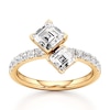 Thumbnail Image 1 of J'Lure Carre Step-Cut Two-Stone Lab-Grown Diamond Engagement Ring 1-7/8 ct tw 18K Yellow Gold