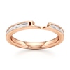 Thumbnail Image 1 of J'Lure Baguette-Cut Lab-Grown Diamond Contour Wedding Band 1/3 ct tw 18K Rose Gold
