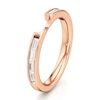 Thumbnail Image 4 of J'Lure Baguette-Cut Lab-Grown Diamond Contour Wedding Band 1/3 ct tw 18K Rose Gold