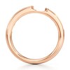 Thumbnail Image 2 of J'Lure Baguette-Cut Lab-Grown Diamond Contour Wedding Band 1/3 ct tw 18K Rose Gold