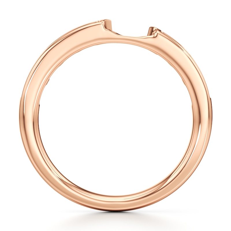 Main Image 2 of J'Lure Baguette-Cut Lab-Grown Diamond Contour Wedding Band 1/3 ct tw 18K Rose Gold