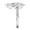 Thumbnail Image 3 of J'Lure Lozenge Step-Cut Two-Stone Lab-Grown Diamond Engagement Ring 4-5/8 ct tw 18K White Gold