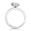 Thumbnail Image 2 of J'Lure Imperial-Emerald Step-Cut Lab-Grown Diamond Spiral Engagement Ring 1-3/8 ct tw 18K White Gold