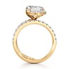 Thumbnail Image 2 of J'Lure Pear Step-Cut Lab-Created Diamond Spiral Engagement Ring 3-3/4 ct tw 18K Yellow Gold