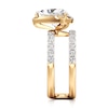 Thumbnail Image 3 of J'Lure Trillion Curved Brilliant-Cut Lab-Grown Diamond Spiral Engagement Ring 3-3/4 ct tw 18K Yellow Gold