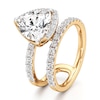 Thumbnail Image 4 of J'Lure Trillion Curved Brilliant-Cut Lab-Grown Diamond Spiral Engagement Ring 3-3/4 ct tw 18K Yellow Gold
