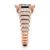 Thumbnail Image 3 of J'Lure Hexagon Step-Cut Lab-Grown Diamond Engagement Ring 3-1/2 ct tw 18K Rose Gold