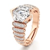 Thumbnail Image 4 of J'Lure Hexagon Step-Cut Lab-Grown Diamond Engagement Ring 3-1/2 ct tw 18K Rose Gold