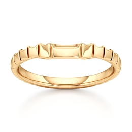J'Lure Contour Wedding Band 18K Yellow Gold