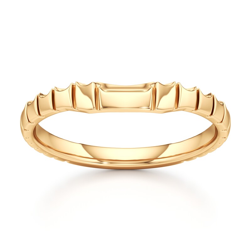 Main Image 1 of J'Lure Contour Wedding Band 18K Yellow Gold