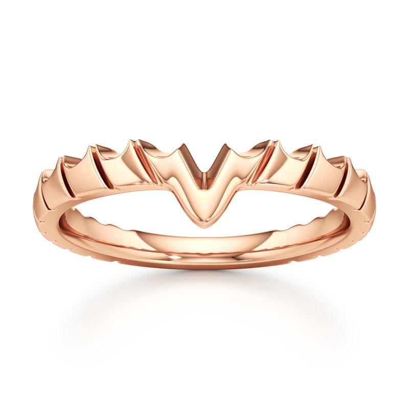 Main Image 1 of J'Lure Contour Wedding Band 18K Rose Gold