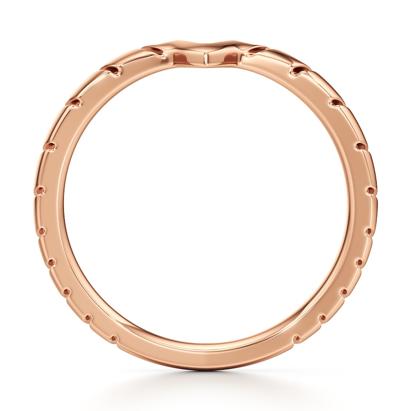Main Image 2 of J'Lure Contour Wedding Band 18K Rose Gold