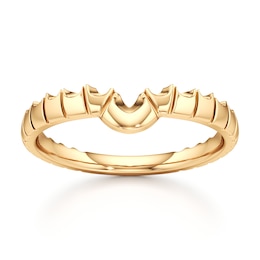 J'Lure Contour Wedding Band 18K Yellow Gold