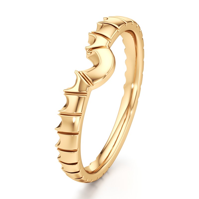 Main Image 4 of J'Lure Contour Wedding Band 18K Yellow Gold