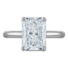 Thumbnail Image 3 of Radiant-Cut Lab-Grown Diamond Solitaire Plus Engagement Ring 3 ct tw 14K White Gold (VS2/F)