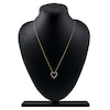 Thumbnail Image 5 of Lab-Grown Diamond Graduated Open-Heart Necklace 1/2 ct tw 14K Yellow Gold 18"