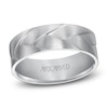 Thumbnail Image 1 of ArtCarved Men's Brushed Wedding Band 14K White Gold 7mm