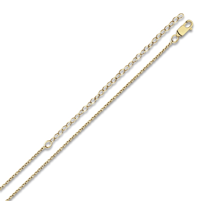 Main Image 3 of Initial Heart Necklace 24K Yellow Gold-Plated Sterling Silver 18"