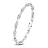 Thumbnail Image 2 of J'Lure Moval Old-Cut, Pentagon Brilliant-Cut & Square Emerald Step-Cut Lab-Grown Diamond Bracelet 8-7/8 ct tw 14K White Gold 7"