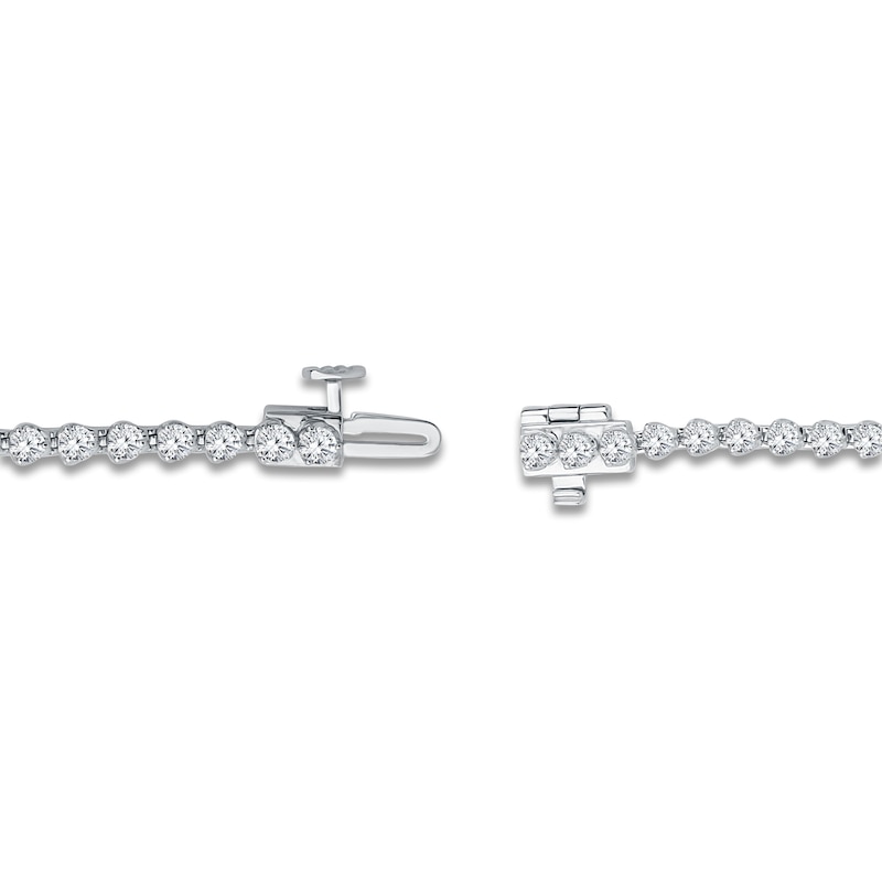 Main Image 4 of Brilliant Moments Diamond Tennis Bracelet 3 ct tw 14K White Gold 7.25"