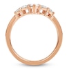 Thumbnail Image 2 of Storied Diamond Desert Sands of Eternity Pear-Shaped & Round-Cut Contour Anniversary Ring 5/8 ct tw 18K Rose Gold