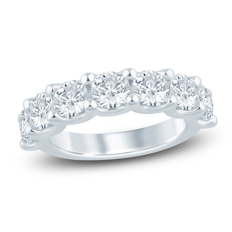 Main Image 1 of Lab-Grown Diamond Seven-Stone Anniversary Ring 3 ct tw 14K White Gold