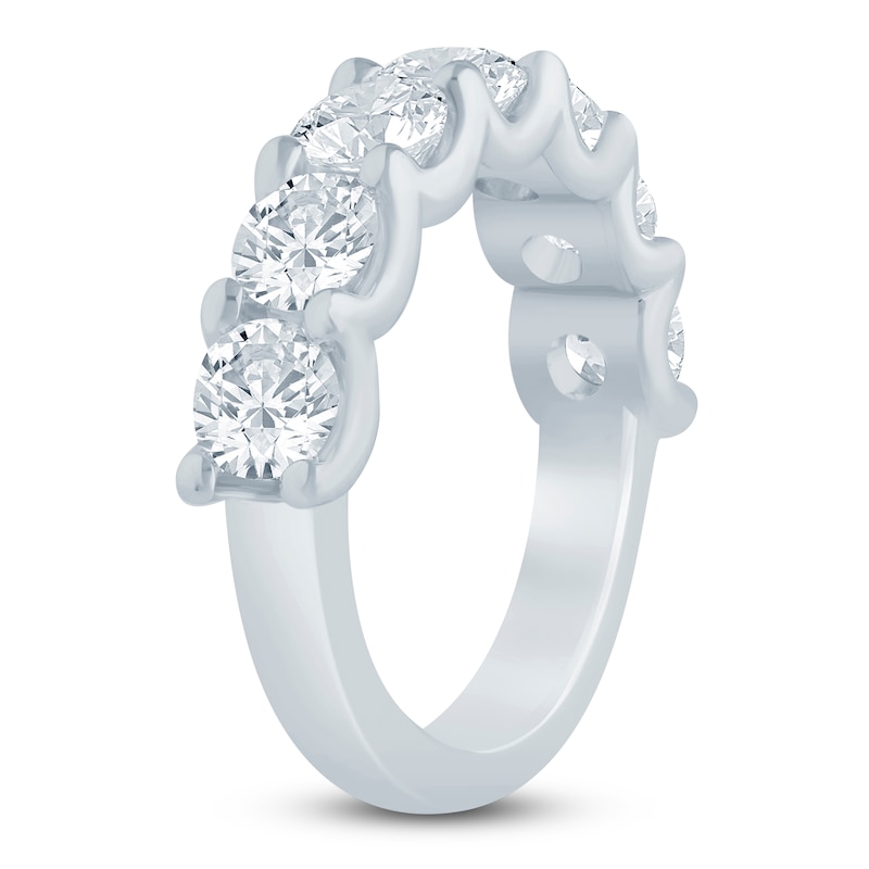 Main Image 2 of Lab-Grown Diamond Seven-Stone Anniversary Ring 3 ct tw 14K White Gold