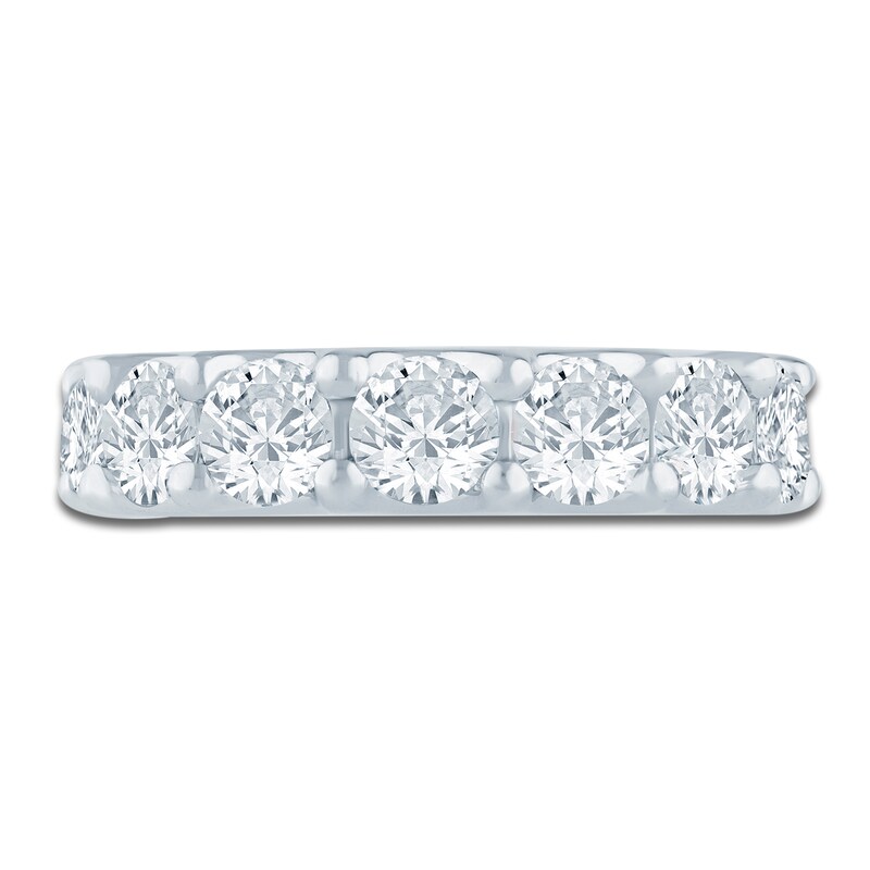 Main Image 3 of Lab-Grown Diamond Seven-Stone Anniversary Ring 3 ct tw 14K White Gold
