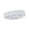 Thumbnail Image 1 of Princess-Cut Lab-Grown Diamond Eternity Band 6-3/4 - 8-5/8 ct tw 14K White Gold