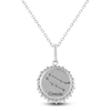 Thumbnail Image 2 of Diamond Zodiac Gemini Necklace 1/4 ct tw Sterling Silver 18"