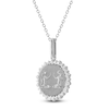 Thumbnail Image 3 of Diamond Zodiac Gemini Necklace 1/4 ct tw Sterling Silver 18"