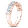 Thumbnail Image 2 of Certified Emerald-Cut Diamond Anniversary Ring 1-1/2 ct tw 18K Rose Gold