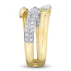 Thumbnail Image 3 of Shy Creation Pear-Shaped Diamond Wrap Ring 5/8 ct tw 14K Two-Tone Gold SC55029060