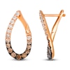 Thumbnail Image 1 of Le Vian Chocolate Ombré Diamond Teardrop Twist Earrings 7/8 ct tw 14K Strawberry Gold