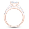 Thumbnail Image 2 of Certified Princess-Cut Quad Diamond Engagement Ring 4 ct tw 14K Rose Gold