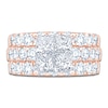 Thumbnail Image 3 of Certified Princess-Cut Quad Diamond Engagement Ring 4 ct tw 14K Rose Gold