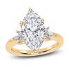 Thumbnail Image 1 of Marquise-Cut Lab-Grown Diamond Engagement Ring 3-1/6 ct tw 14K Yellow Gold