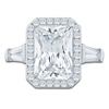 Thumbnail Image 3 of Radiant-Cut Lab-Grown Diamond Engagement Ring 5-3/8 ct tw 14K White Gold