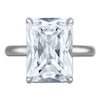 Thumbnail Image 3 of Radiant-Cut Lab-Grown Diamond Solitaire Plus Engagement Ring 8-1/5 ct tw Platinum