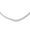 Thumbnail Image 1 of Certified Diamonds 10 ct tw Round 14K White Gold Tennis Necklace