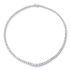 Thumbnail Image 1 of Certified Diamonds 10 ct tw Round 14K White Gold Tennis Necklace