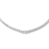 Thumbnail Image 0 of Certified Diamonds 7 ct tw Round 14K White Gold Tennis Necklace