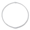 Thumbnail Image 2 of Certified Diamond 7 ct tw Round 14K White Gold Tennis Necklace