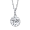 Thumbnail Image 1 of Diamond Necklace 2 ct tw Round 14K White Gold