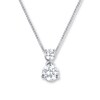 Thumbnail Image 0 of Diamond Necklace 1/2 ct tw Round 14K White Gold